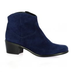 Elizabeth stuart Boots cuir velours marine