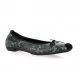 Elizabeth stuart Ballerines cuir serpent noir