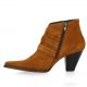 Vidi studio Boots cuir velours cognac