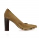 Vidi studio Escarpins cuir velours camel