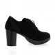 Pao Derby cuir velours noir