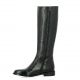 Pao Bottes cuir serpent noir