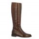 Pao Bottes cuir serpent cognac