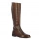 Pao Bottes cuir serpent cognac