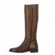 Pao Bottes cuir serpent cognac