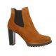 Pao Boots cuir velours cognac