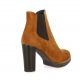 Pao Boots cuir velours cognac