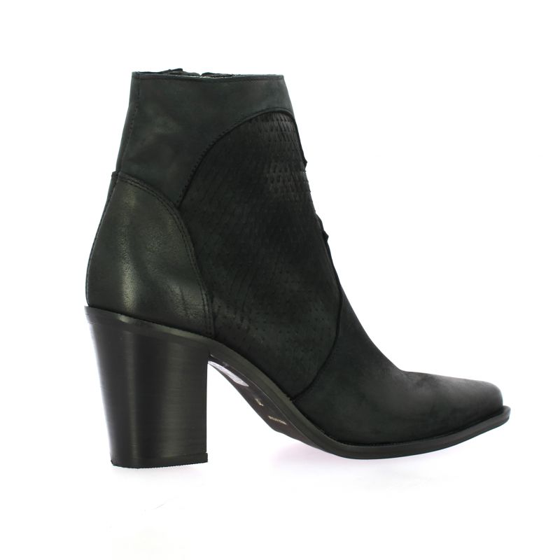 boots nubuck noir femme