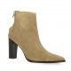 Pao Boots cuir velours taupe