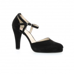 Vidi studio Escarpins cuir velours noir