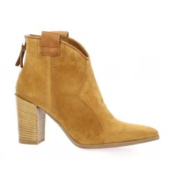 Pao Boots cuir velours camel