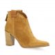 Pao Boots cuir velours camel