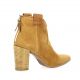 Pao Boots cuir velours camel