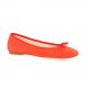 Exit Ballerines cuir velours corail