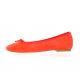 Exit Ballerines cuir velours corail