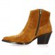 Exit Boots cuir velours cognac