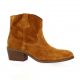 Exit Boots cuir velours cognac