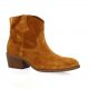 Exit Boots cuir velours cognac