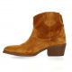 Exit Boots cuir velours cognac