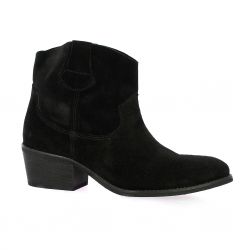 Exit Boots cuir velours noir