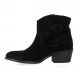 Exit Boots cuir velours noir