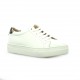 So send Baskets cuir blanc/python