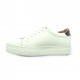 So send Baskets cuir blanc/python