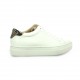 So send Baskets cuir blanc/python