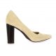 Vidi studio Escarpins cuir velours beige