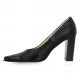 Vidi studio Escarpins cuir python noir