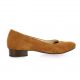 Vidi studio Escarpins cuir velours cognac