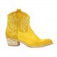 Paoyama Boots cuir velours ocre