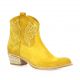 Paoyama Boots cuir velours ocre