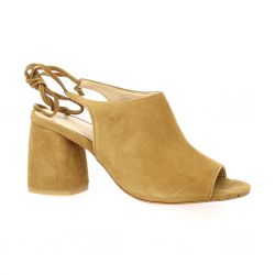 Exit Nu pieds cuir velours camel