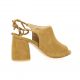 Exit Nu pieds cuir velours camel