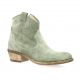 Pao Boots cuir velours gris