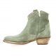 Pao Boots cuir velours gris