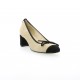 Elizabeth stuart Escarpins cuir velours noir/sable