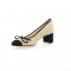 Elizabeth stuart Escarpins cuir velours noir/sable