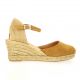 Pao Espadrille cuir velours whisky