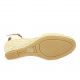 Pao Espadrille velours lamine beige