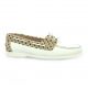 Latina Mocassins cuir blanc