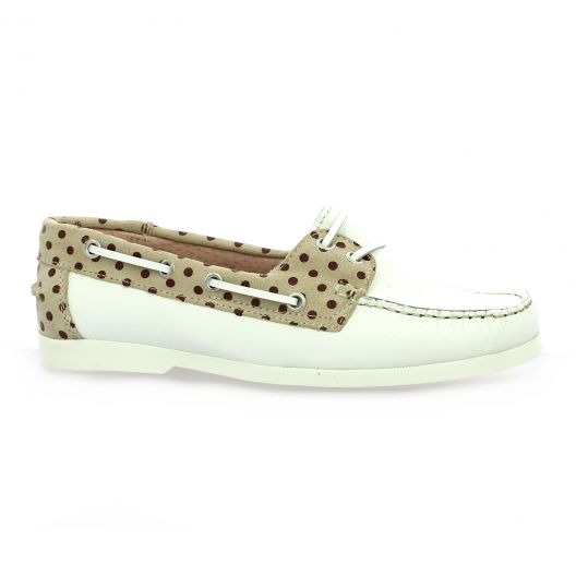 Latina Mocassins cuir blanc