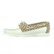 Latina Mocassins cuir blanc