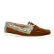 Latina Mocassins cuir velours cognac