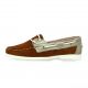 Latina Mocassins cuir velours cognac