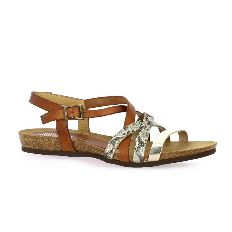 Bianca Moon chaussures nupieds cuir marron 5466