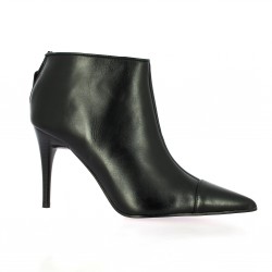 Low boots cuir noir Elizabeth stuart