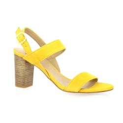 Cor by andy Nu pieds cuir velours jaune