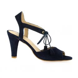 Cor by andy Nu pieds cuir velours marine